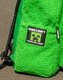 image 4 of Minecraft Creeper Unisex Kids Green Backpack | Fluffy Material with Zipper Closure | Ideal for Back to School & Carrying Books | Minecraft Merch | Green | Green