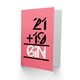 image 2 of Forty 40 Equals Gin Funny 40th Birthday Card