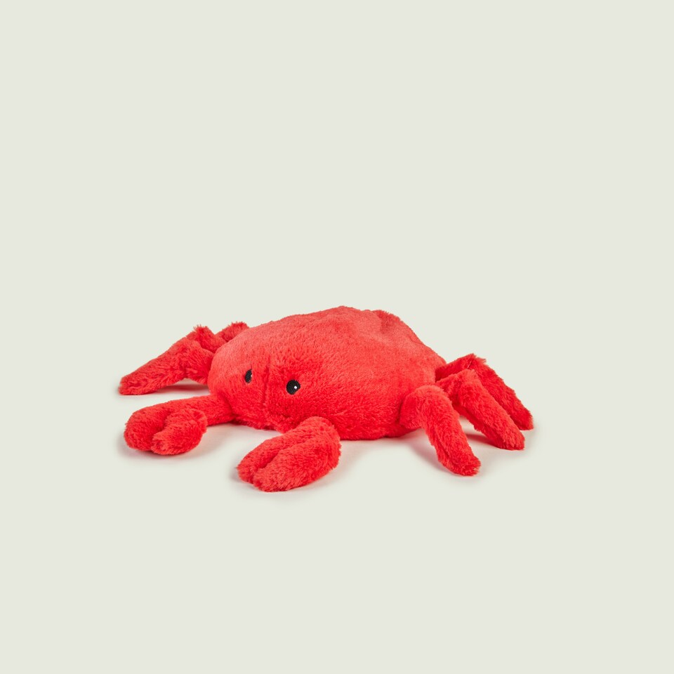 image 1 of Warmies Plush Crab Microwavable Weighted Teddy