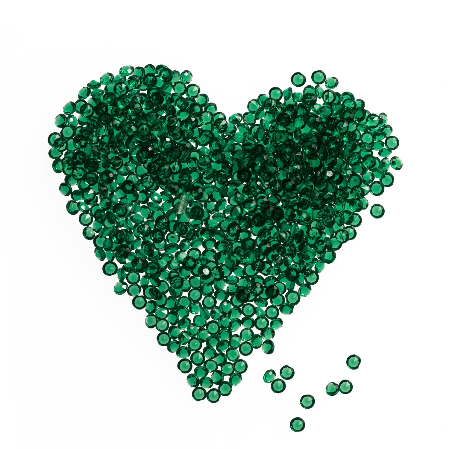 Neel Blue Acrylic Rhinestone Table Confetti, Table Scatters - 4000pcs in Emerald