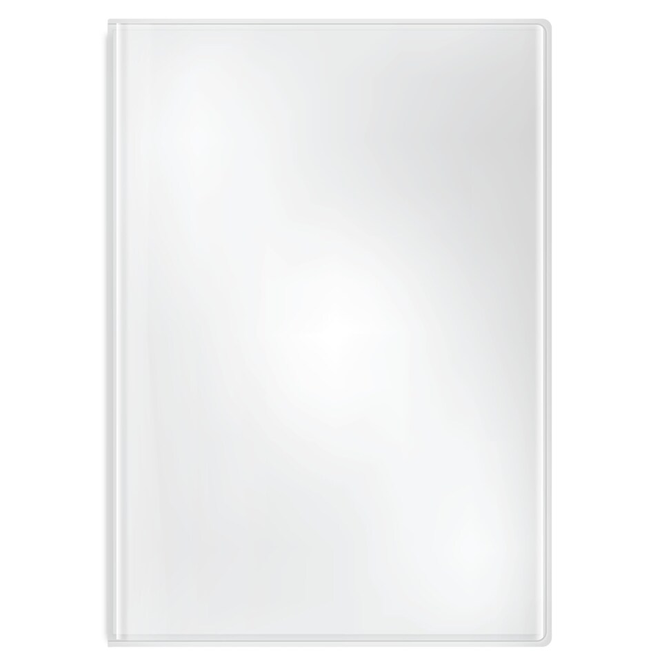 image 1 of Rhino Plastic Protective Sleeves Exercise Book Covers Clear A4 50 Pack