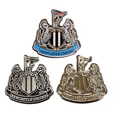 Newcastle United FC Crest Badge Set (Pack of 3) | Blue | Blue/Black/White/Yellow | One Size | 1