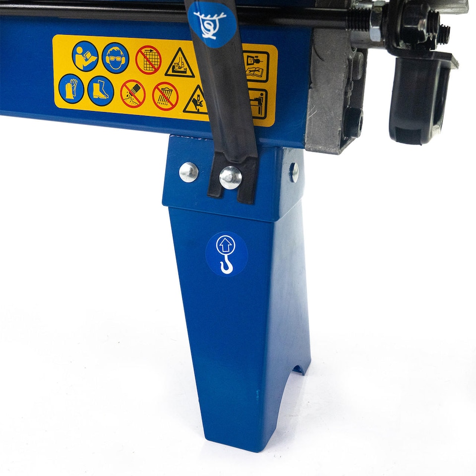 image 1 of Hyundai 7 Tonne Horizontal Electric Log Splitter with Hydraulic Ram, Steel Protection Cage 520mm Length Wood Chopper HYLS7000HE