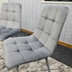 image 7 of Dining Chairs Set of 4 Grey Velvet Kitchen Chairs Grey