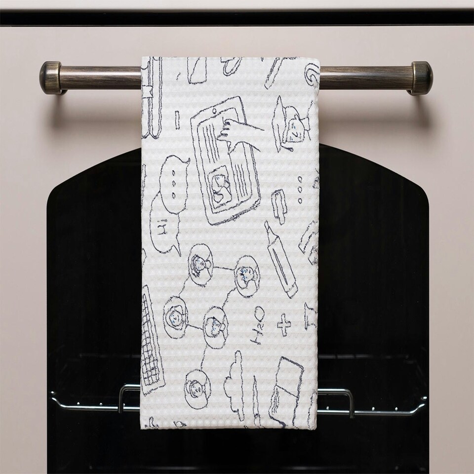 image 1 of Learning online (Kitchen Towel)