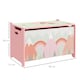image 5 of ZONEKIZ Toy Box, Kids Toy Chest with Lid, Safety Hinge, Cute Design | Pink | 60 x 37 x 39 cm