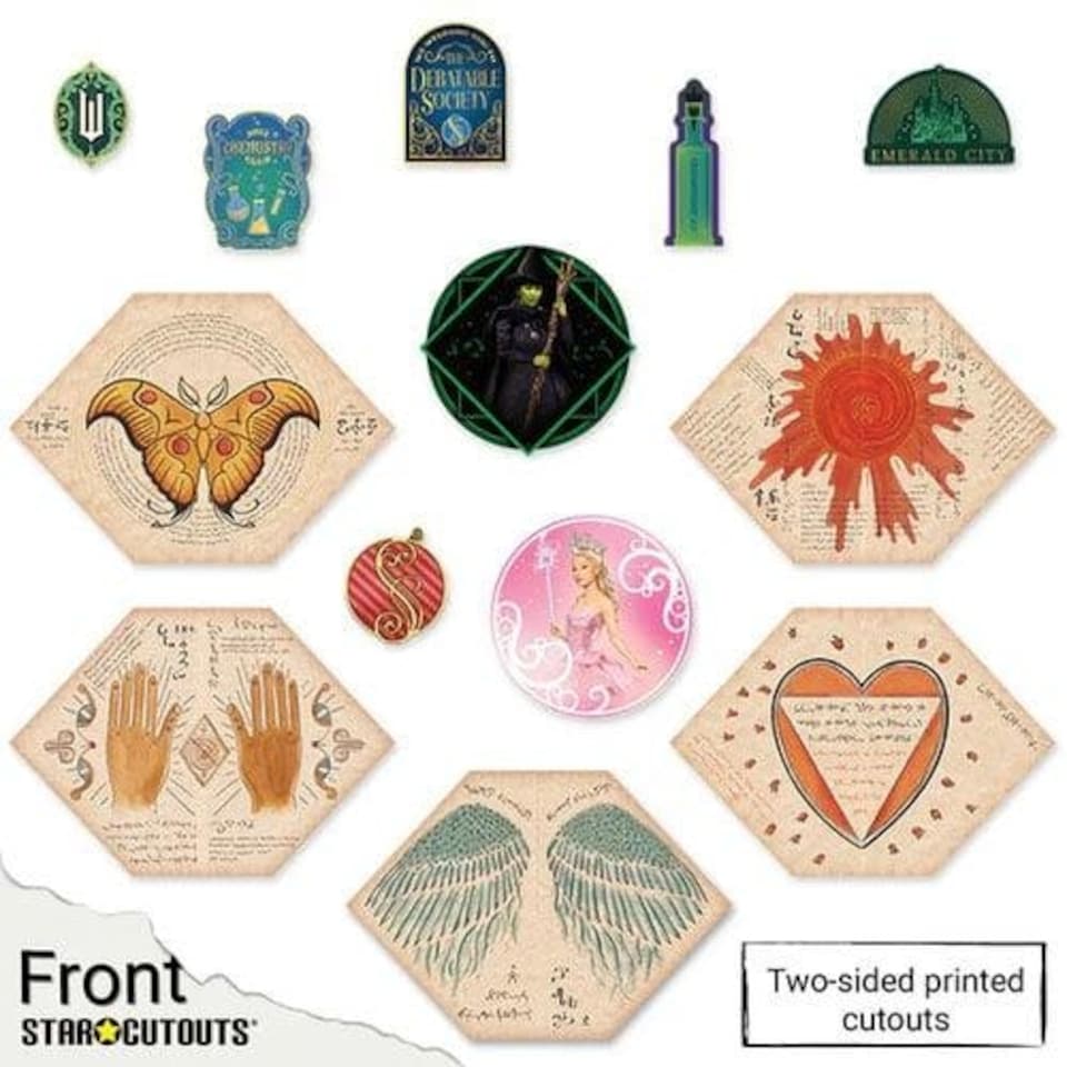 image 1 of Universal Pictures Wicked Part One Cardboard Cutouts Decoration Pack