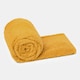 image 4 of OHS Soft Plush Teddy Fleece Throw Blanket, 150x200cm - Ochre Yellow