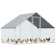 image 1 of PawHut Walk In Chicken Run Large Galvanized Chicken Coop w/ Cover 3 x 2 x 2m