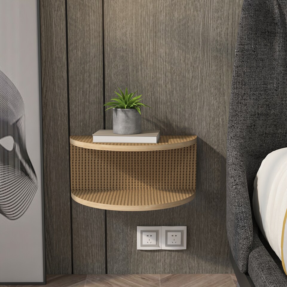 image 1 of Decorotika Bella Floating Nightstand - 45 cm W 19.6 cm H x 23.8 cm D