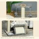 image 3 of PawHut Cat Tree Tower, Rotatable Top Bar, Sisal Post, Tunnel, Balls, Grey