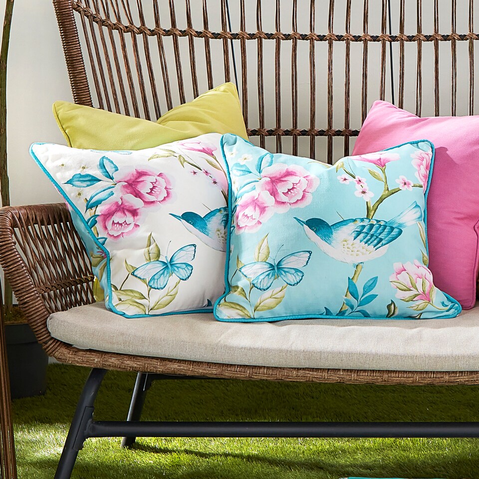 image 1 of D & D Amelle Outdoor Cushion Cover Blue