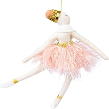 Ballerina Pink 14x20cm - Christmas Hanging Decoration