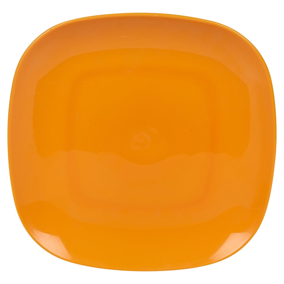 image 1 of 6x Plastic Dinner Plates | Orange | 1