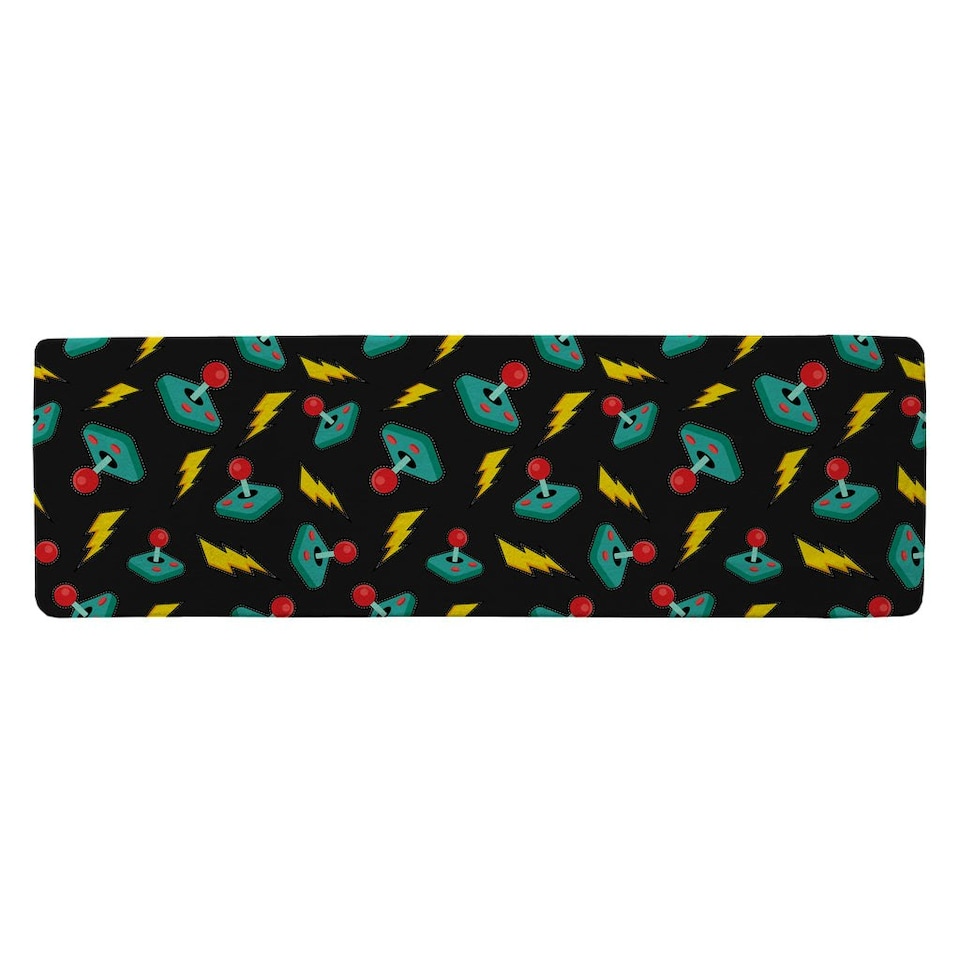 image 1 of Retro Video Game Joystick (Runner Rug) Multi