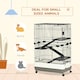 image 5 of PawHut Four-Level Small Animal Cage, Indoor Pet House, Black, 81 x 52.5 x 114 cm