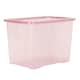 image 4 of Wham Crystal 5 x 80L Stackable Plastic Storage Boxes with Lids Pink