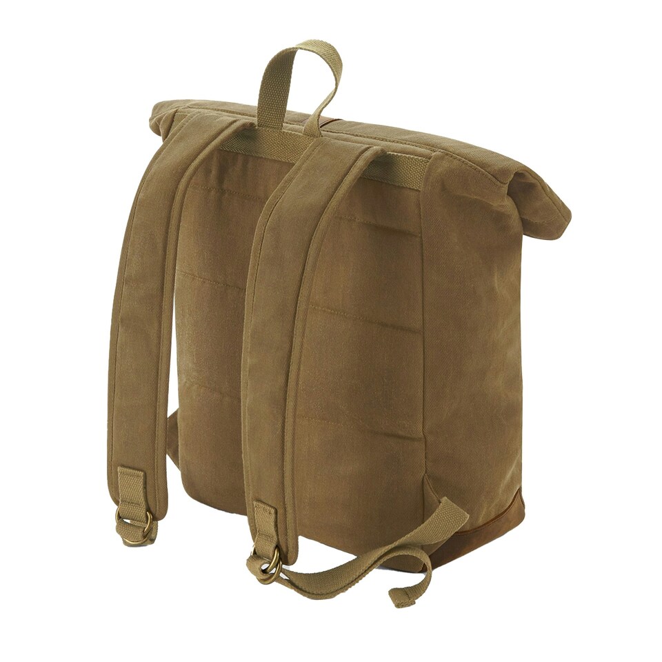 image 1 of Quadra Heritage Leather Accents Backpack - Desert Sand - One Size