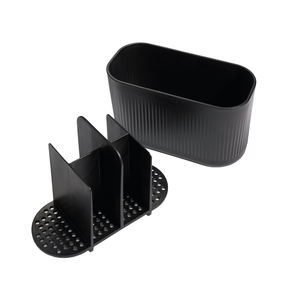 image 1 of ReBorn Recycled Large Bathroom Caddy Black
