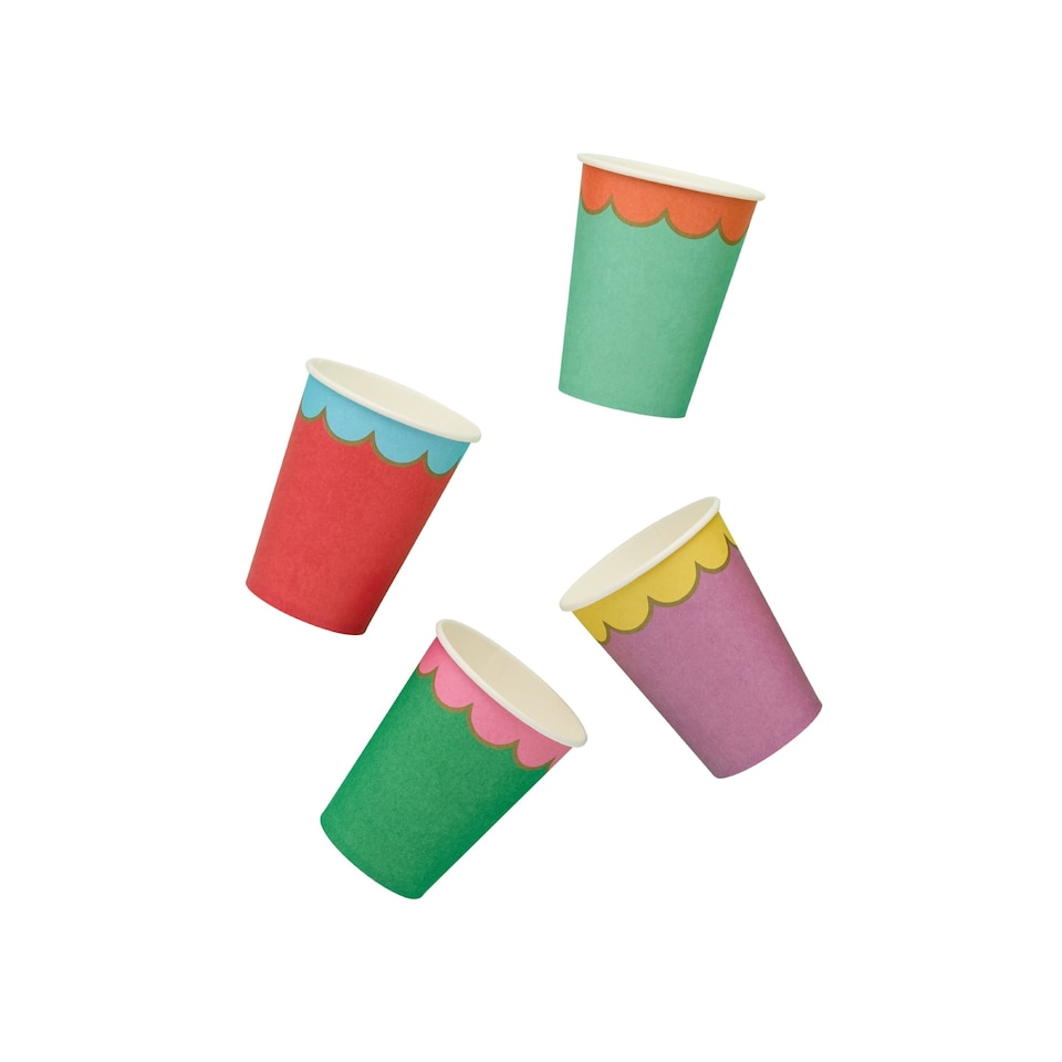 image 1 of Hootyballoo Premium Brights Paper Cups - Pack of 8