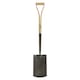 image 2 of JCB 120 x 250mm Heritage Garden Spade, Heavy-Duty Steel Blade, Ash Wood Split YD Handle