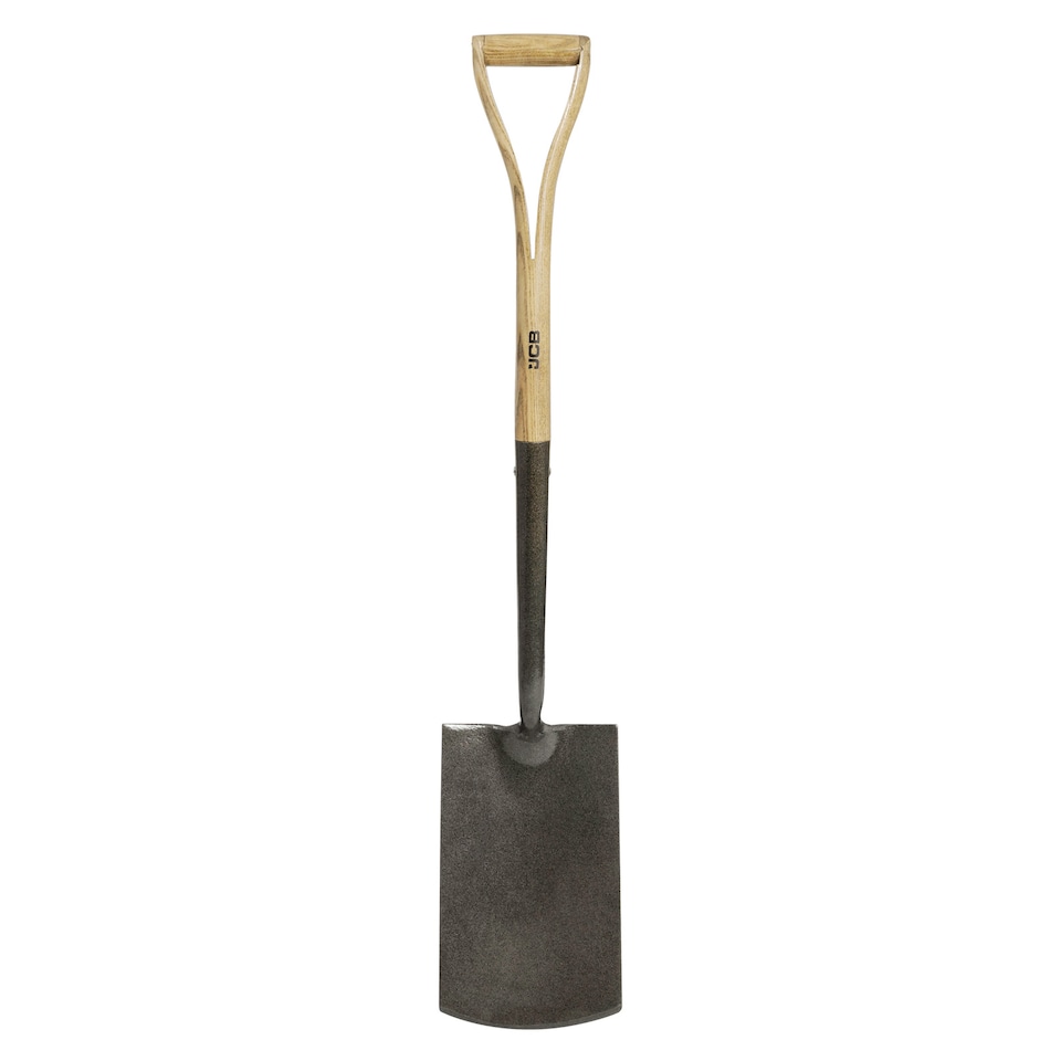 image 1 of JCB 120 x 250mm Heritage Garden Spade, Heavy-Duty Steel Blade, Ash Wood Split YD Handle