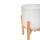 image 4 of Lisbon Pot & Stand Black