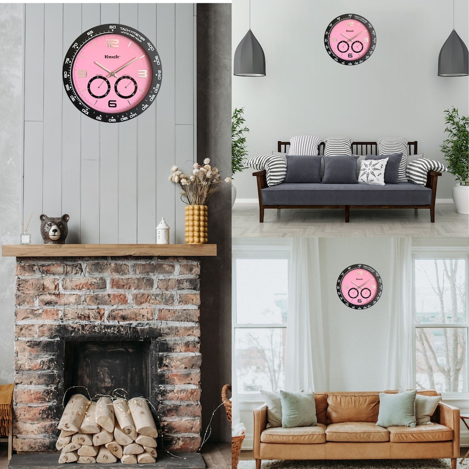 image 1 of Kmok 40 cm Indoor Silent Wall Clock
