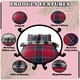 image 2 of VELVETIO Wimborne Check Duvet Cover Set Reversible Polycotton Easy Care Beddings Red | Double