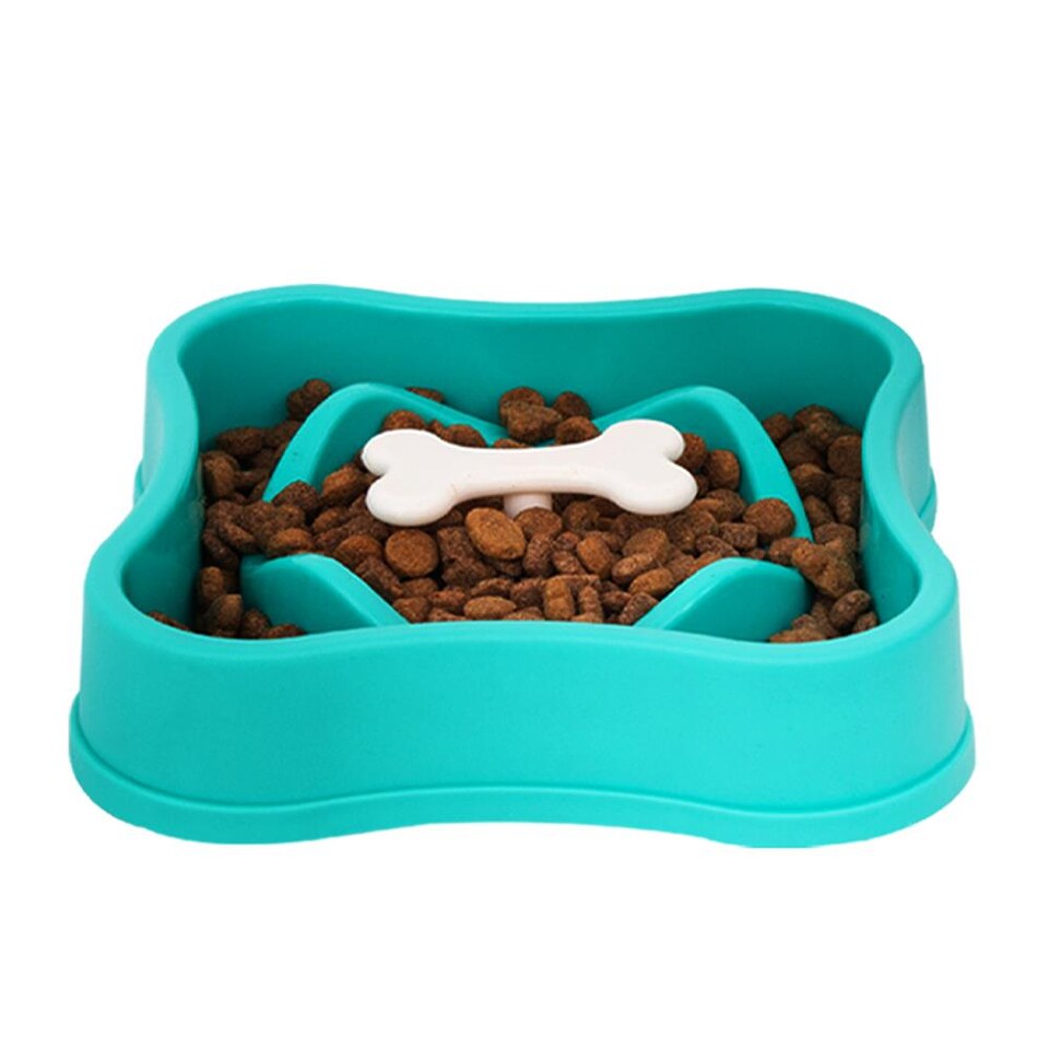 image 1 of Slow Feeder Pet Dog Puppy Food Bowl Water Portion Control Healthy Digestion