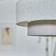 image 2 of ValueLights Weaver Dark & Light Grey Herringbone Lamp Shade Grey