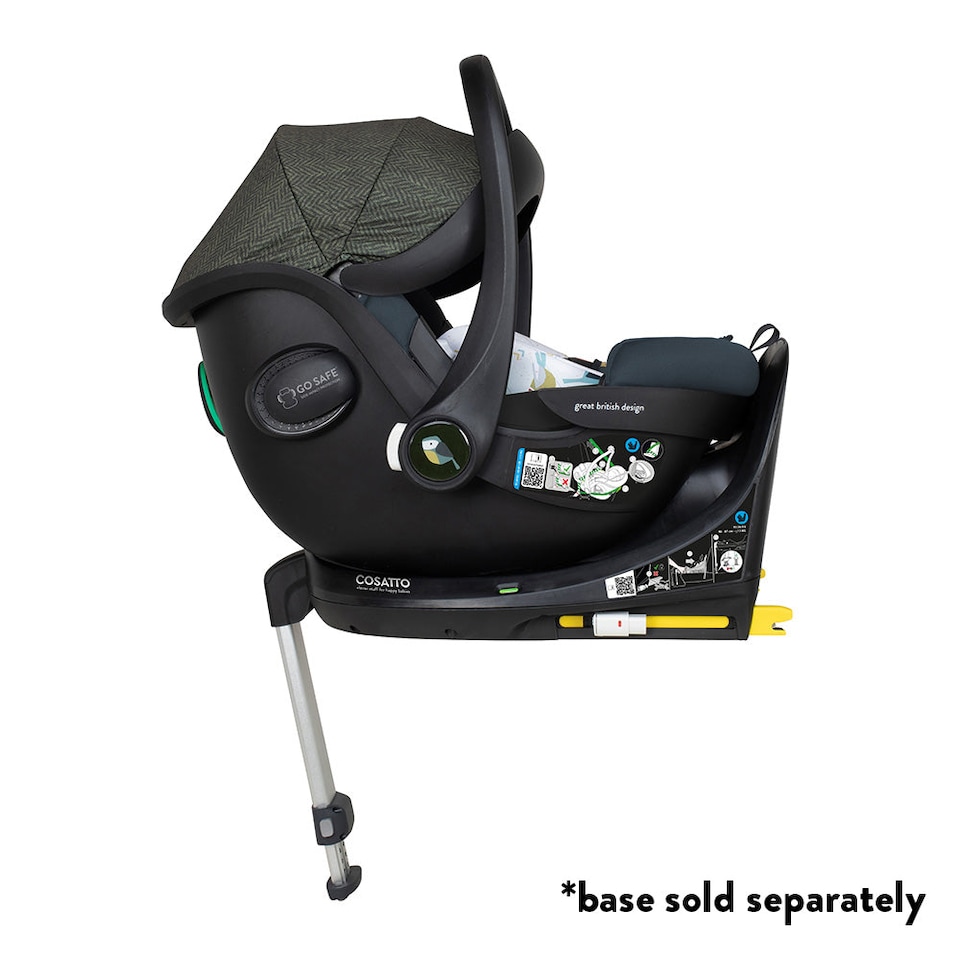 image 1 of Cosatto Acorn 2 iSize Infant Car Seat Lightweight, Rear Facing Safety from Birth, ISOFIX Compatible