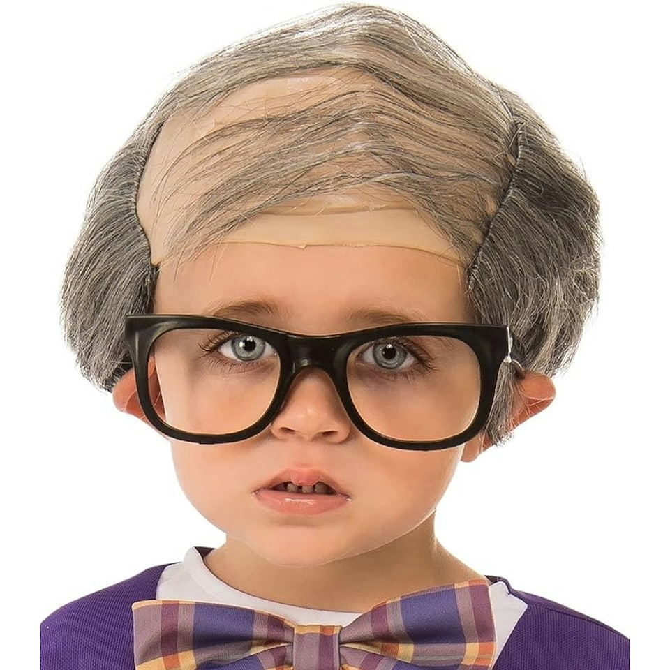 image 1 of Bristol Novelty Boys Little Old Man Costume - Purple/Beige - 2-3 Years 2