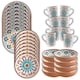 image 2 of Rio Medallion 32 Piece Dinnerware & Mugs Set for 8 | Multi