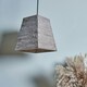 image 2 of ValueLights Modern Natural Rustic Wood Square Ceiling Light Shade