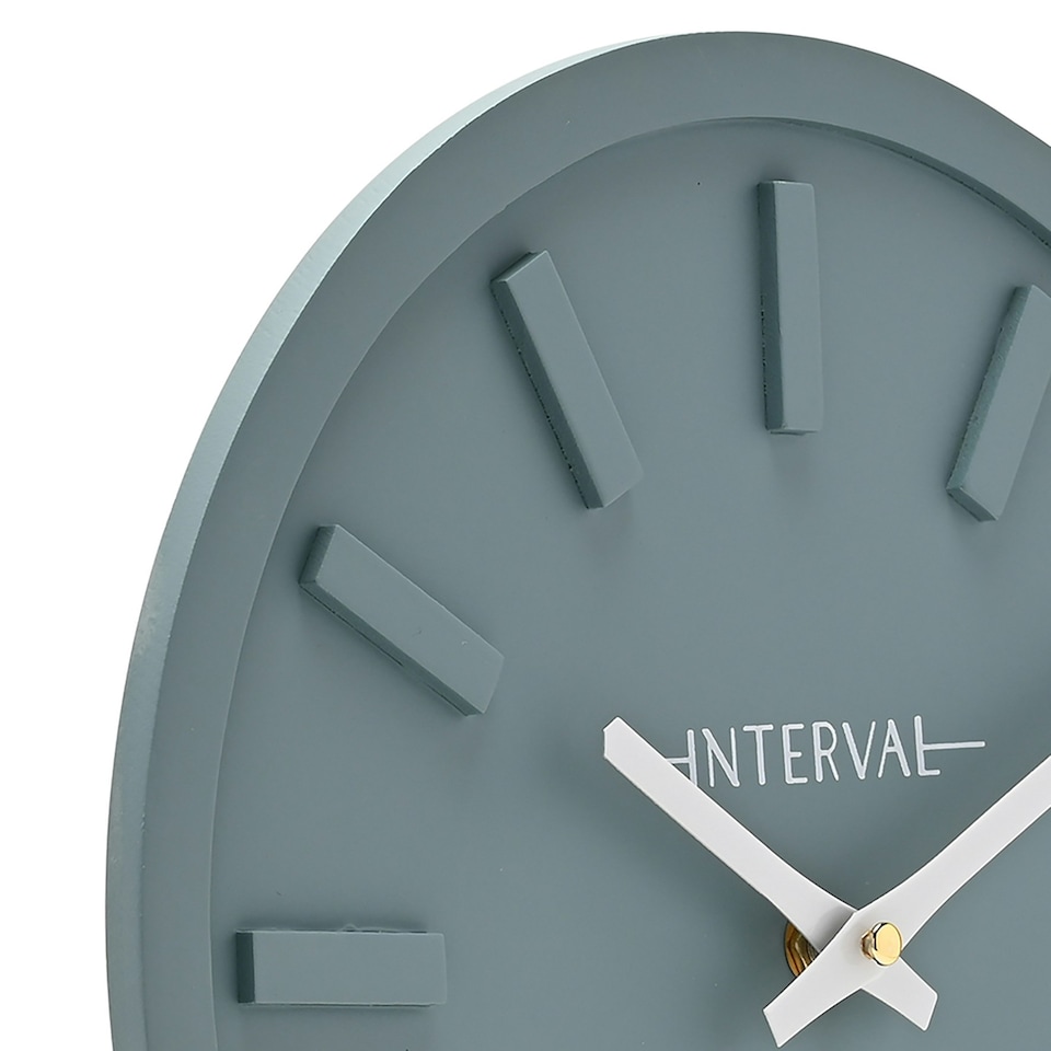 image 1 of Interval Minimalist Wall Clock 30cm - Teal Blue | Teal