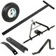 image 5 of Oypla Metal Caravan Boat Jet Ski Trailer Dolly - Black - 275KG Load Capacity
