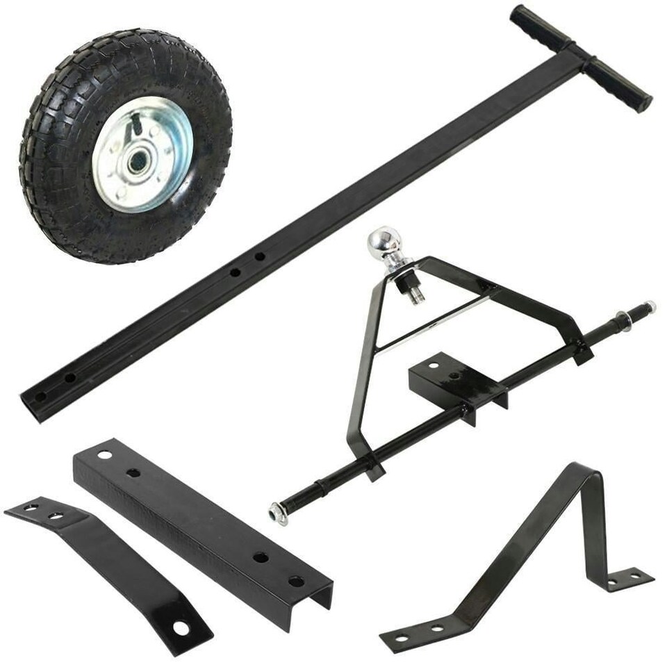 image 1 of Oypla Metal Caravan Boat Jet Ski Trailer Dolly - Black - 275KG Load Capacity