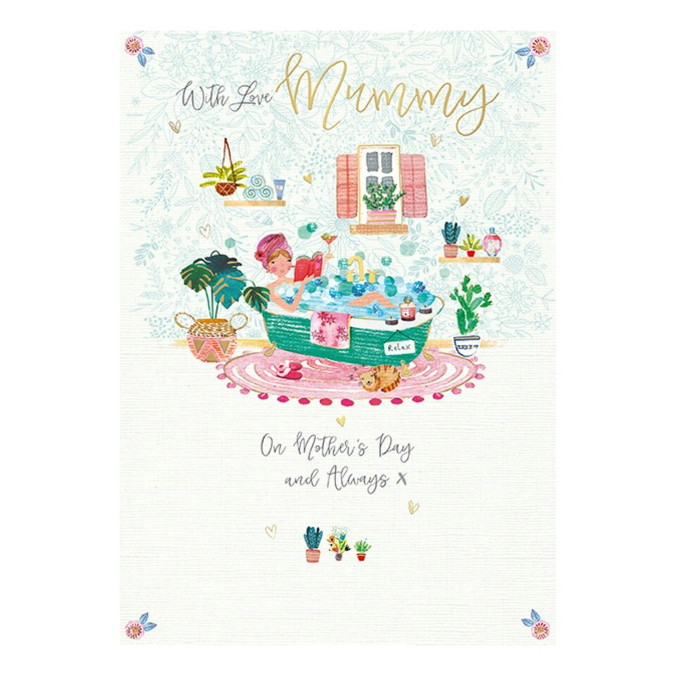 image 1 of Words 'n' Wishes Mother's Day Card for a Lovely Mummy on Mother's Day, 22 x 15.8 cm