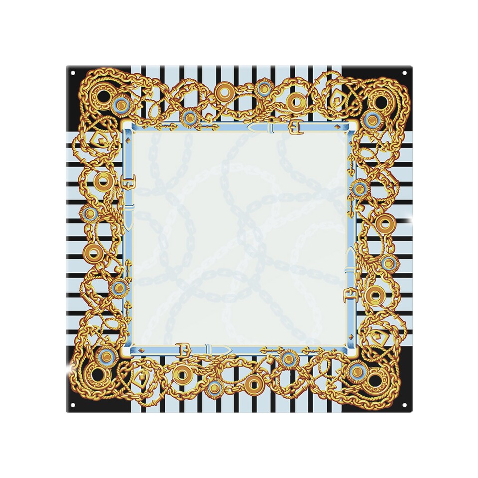 image 1 of Golden Chains Splash Back | White