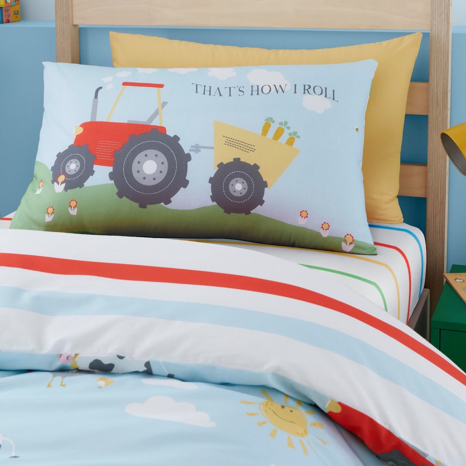image 1 of Bedlam Farmyard Friends Duvet Cover Set Blue