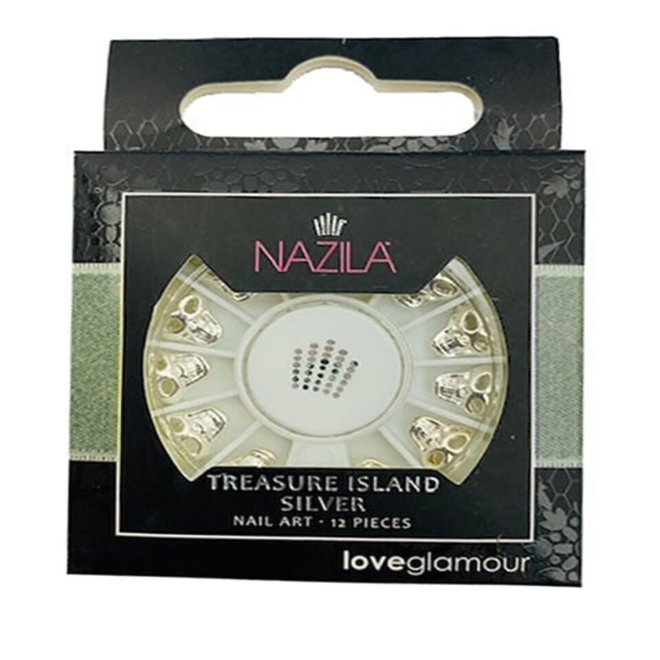 Nazila Nail Art Charm Treasure Island Silver