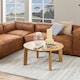 image 4 of Maxime Round Coffee Table in Matt Oak