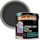 image 2 of Sadolin Superdec Satin Black 1ltr
