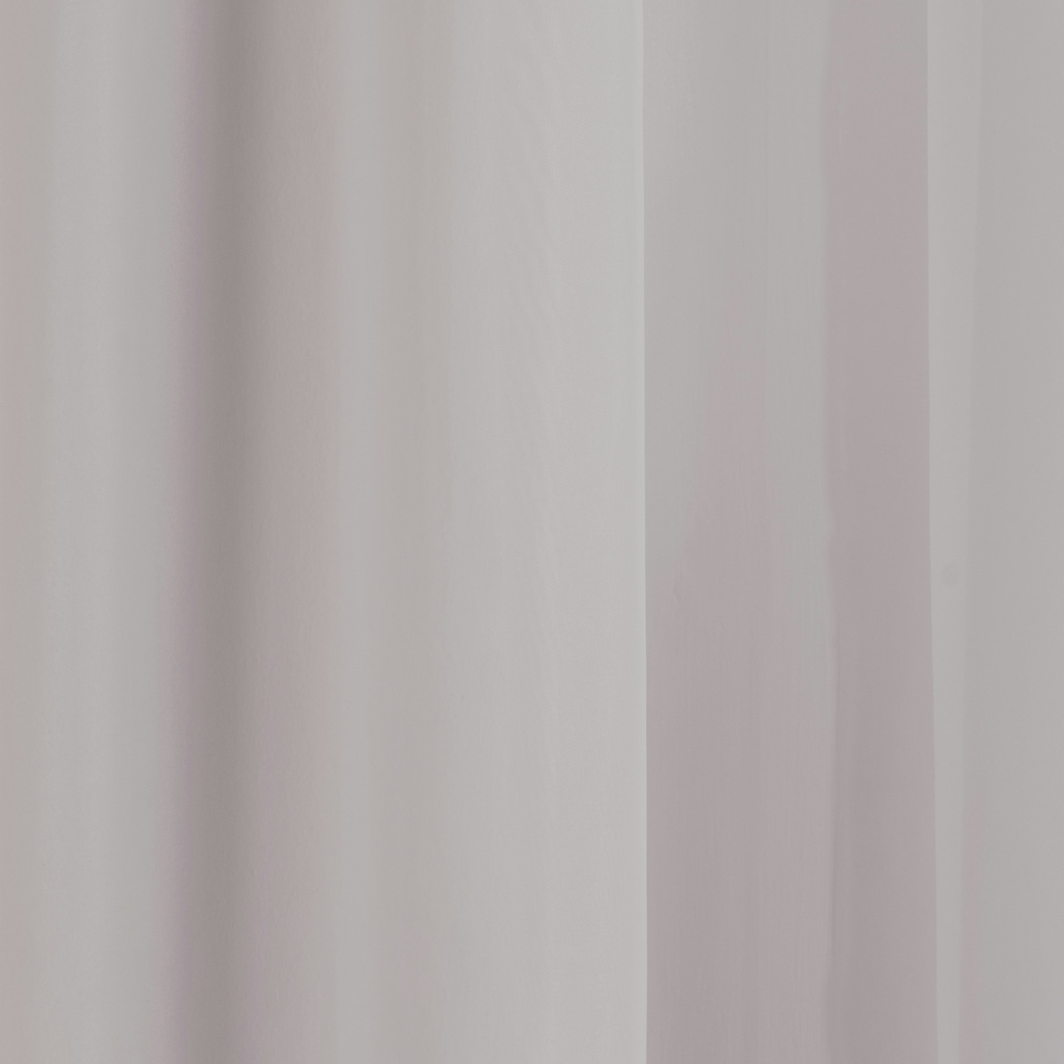 image 1 of Pair of Crystal Silver Plain Voile Panels 137 cm (54 inch) Rod Pocket Panels for Bedroom and Living Room