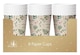image 3 of Pack of 8 Christmas Traditional Design Paper Cups