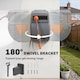 image 5 of Outsunny Retractable Hose Reel Wall Mounted, 30+2m Hose Pipe Reel, Orange | Orange | Orange and grey | 57L x 23W x 39H cm