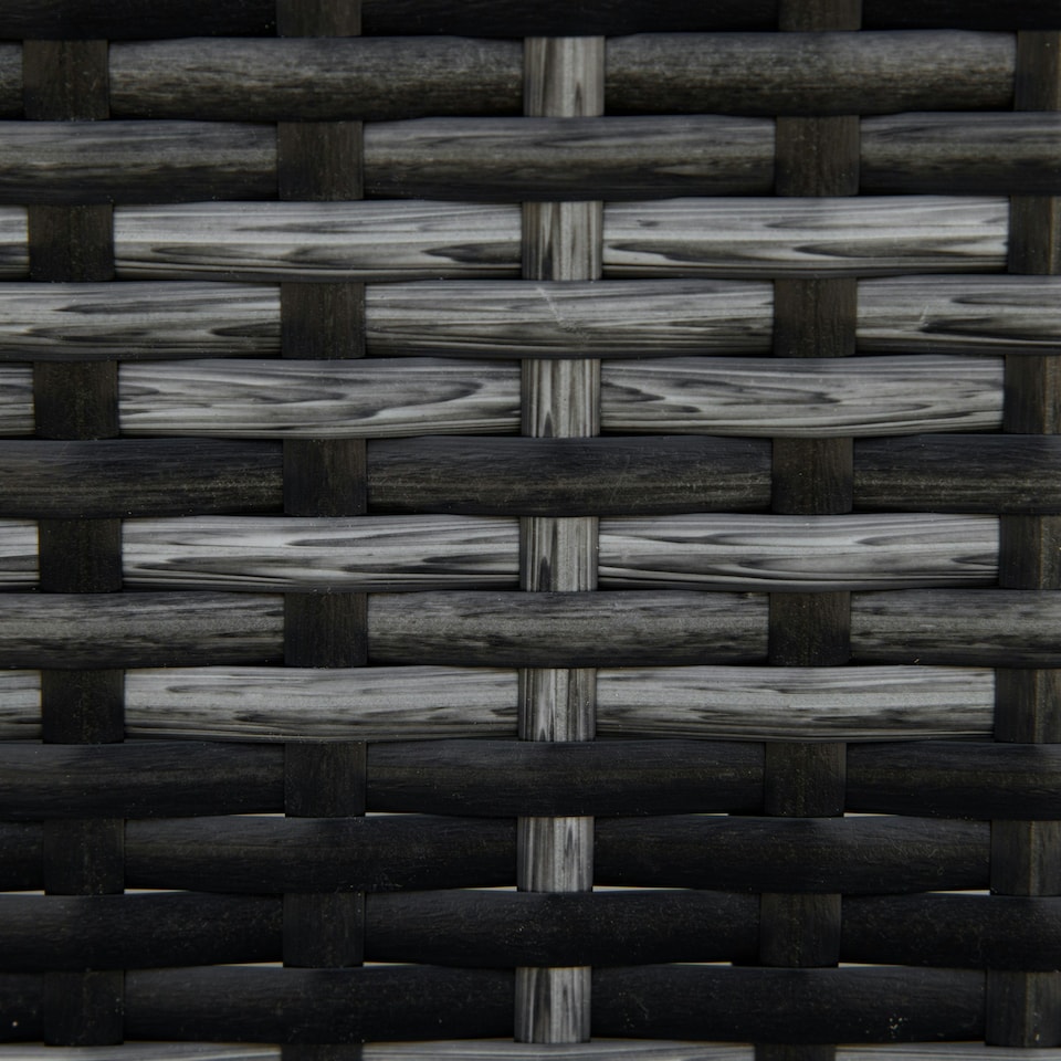 image 1 of Outsunny Rattan Footstool Wicker Ottoman w/ Padded Seat for Backyard Garden