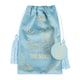 image 1 of The Moon Vintage Tarot Velvet Drawstring Bag Blue