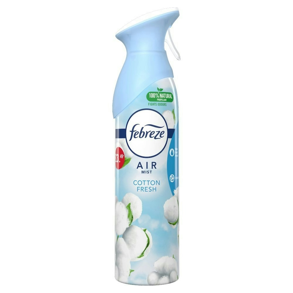 image 1 of Febreze Air Freshener Spray Cotton Fresh 300ml (Pack of 6)